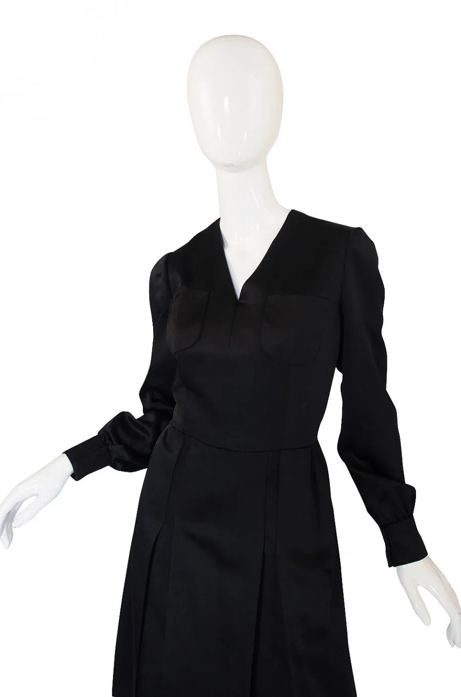 1960s Andre Laug Slipper Satin Dress