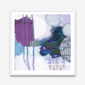 Abstract Layers IV Purple (Square) Art Print