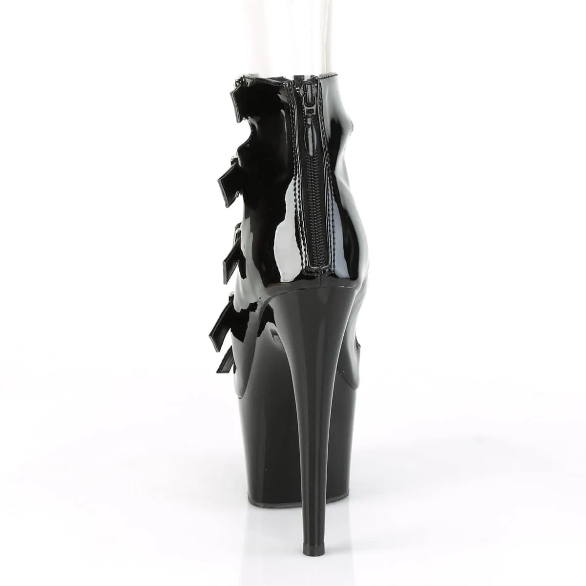 ADORE-700-33 Black Calf High Peep Toe High Heel