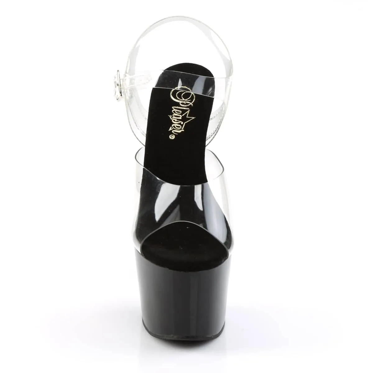 ADORE-708 Black & Clear Platform High Heels