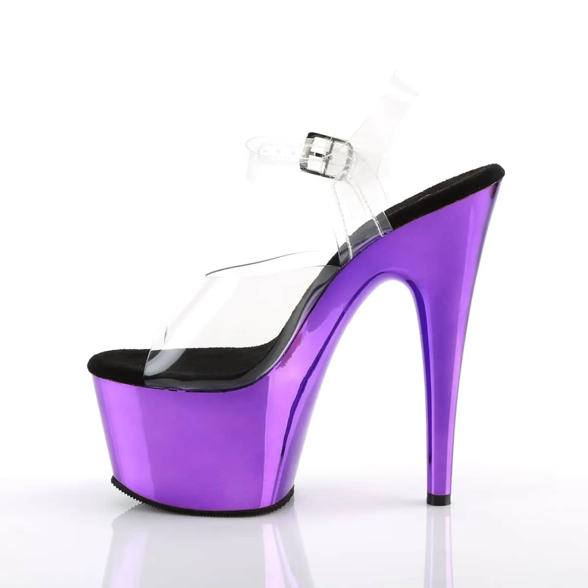 ADORE-708 Purple Metallic Platform Heels