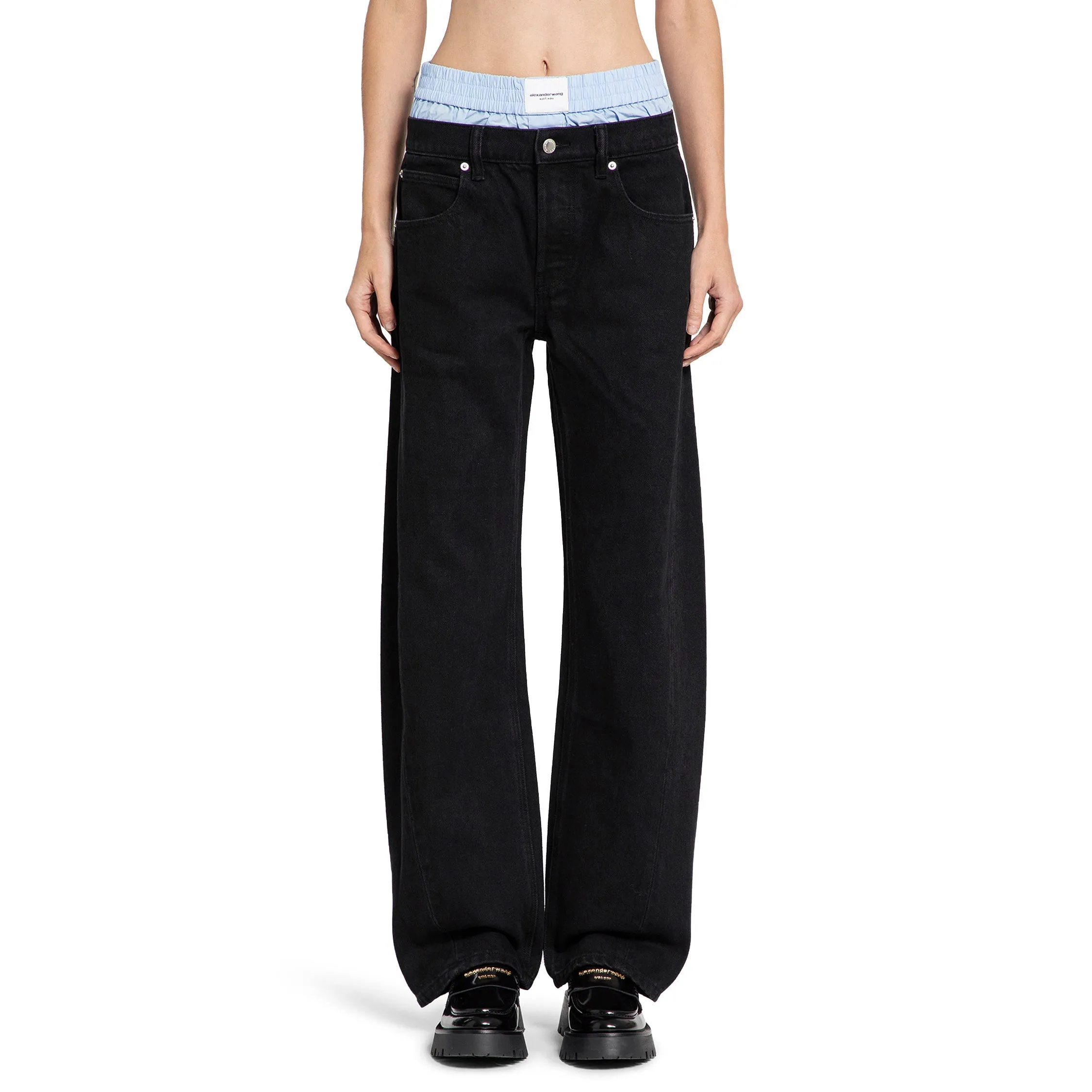 ALEXANDER WANG WOMAN BLACK JEANS