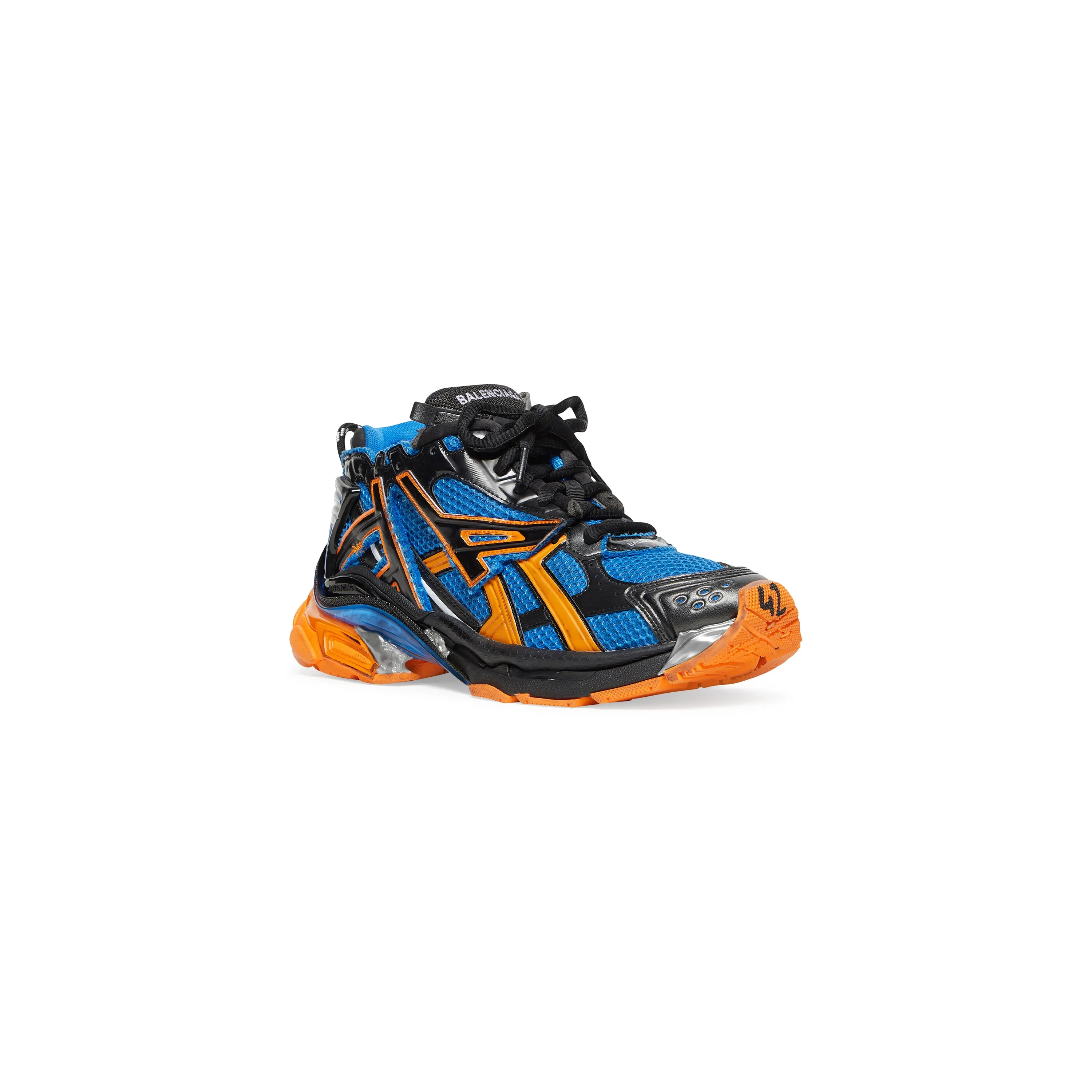 Balenciaga Mens Runner Trainers In Blue