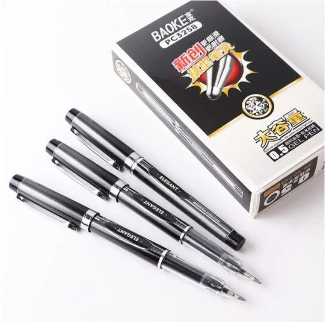 Baoke Neutral Black Gel Pen(Pack of 6)