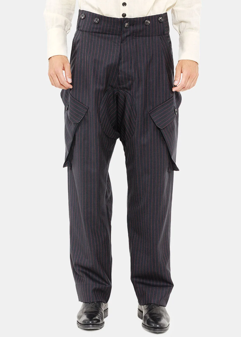 Black & Red Raf Pants