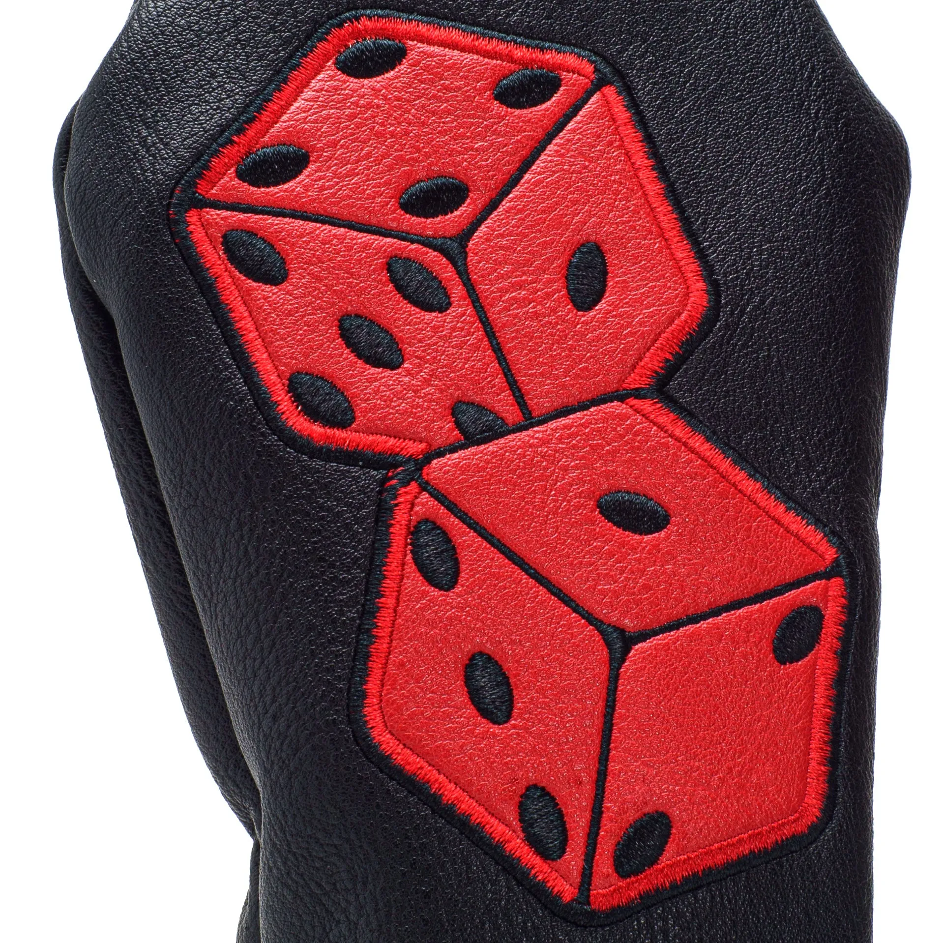 Black Playing Card Dices Golf Fairway Wood Head cover