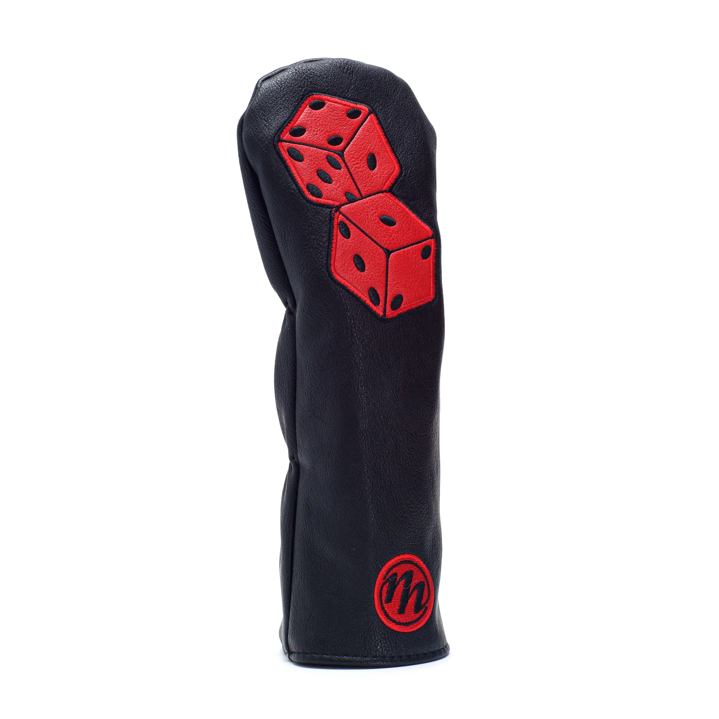 Black Playing Card Dices Golf Fairway Wood Head cover