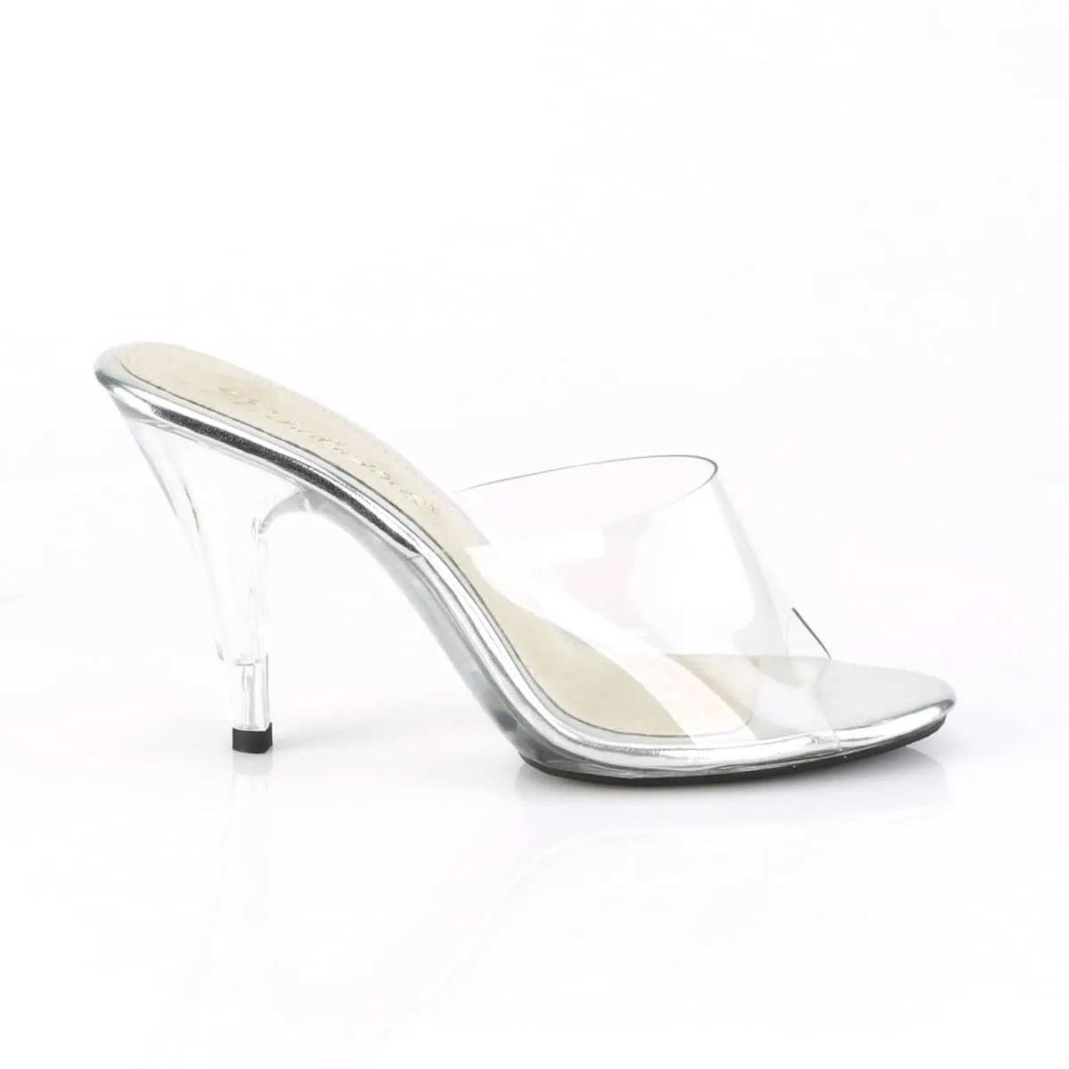CARESS-401 Clear Stiletto Mules