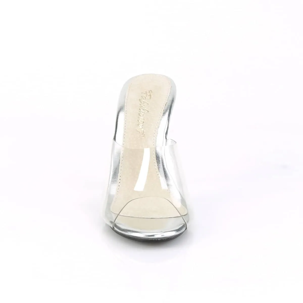 CARESS-401 Clear Stiletto Mules