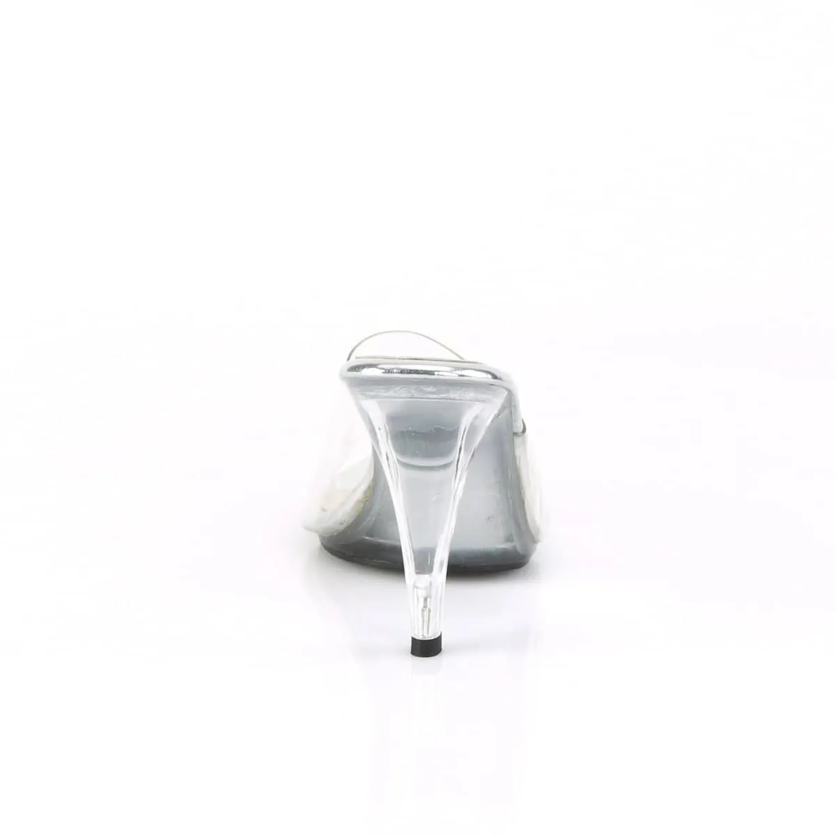 CARESS-401 Clear Stiletto Mules