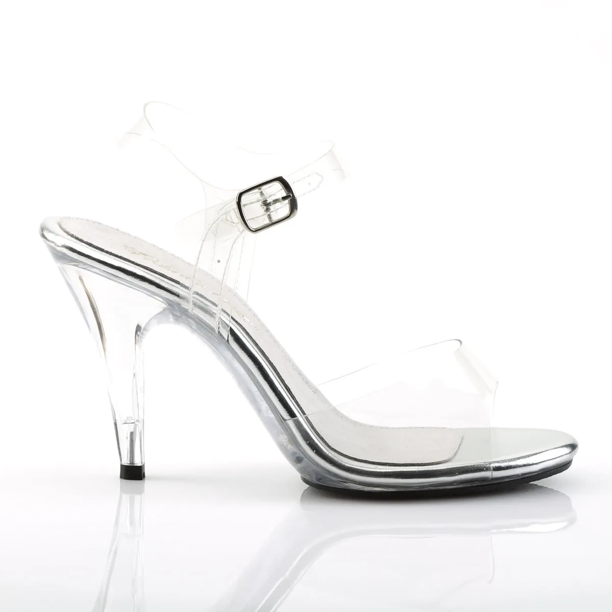 CARESS-408 Clear High Heel Sandals