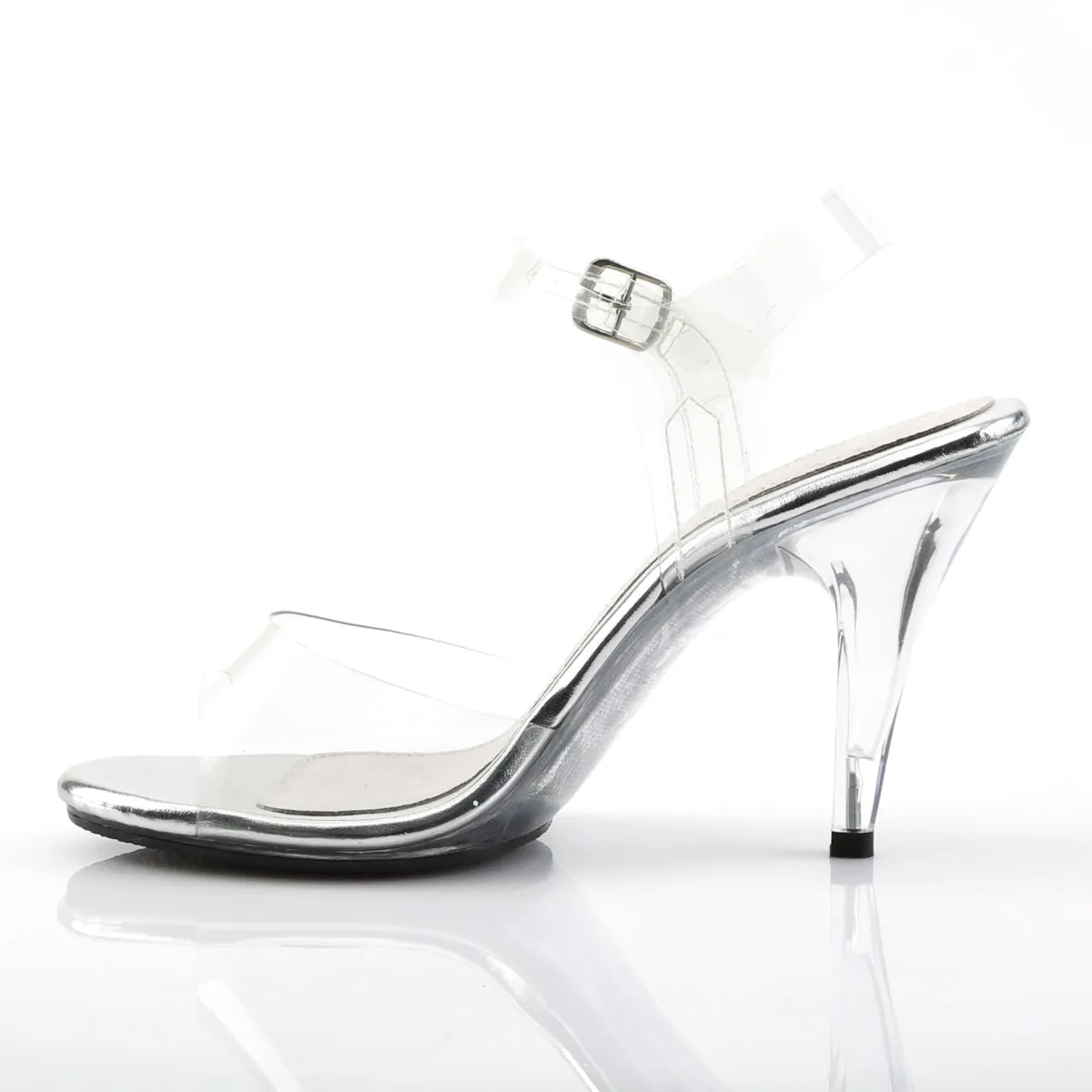 CARESS-408 Clear High Heel Sandals