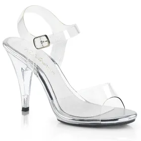 CARESS-408 Clear High Heel Sandals