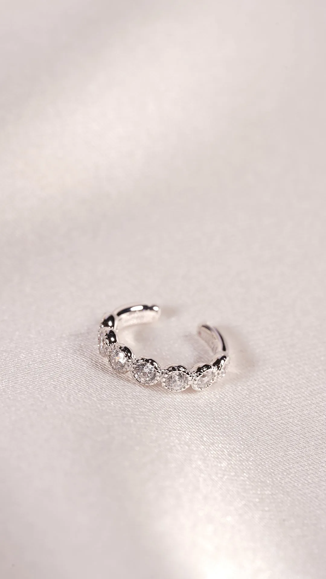 Cate Cuff White Gold Plated