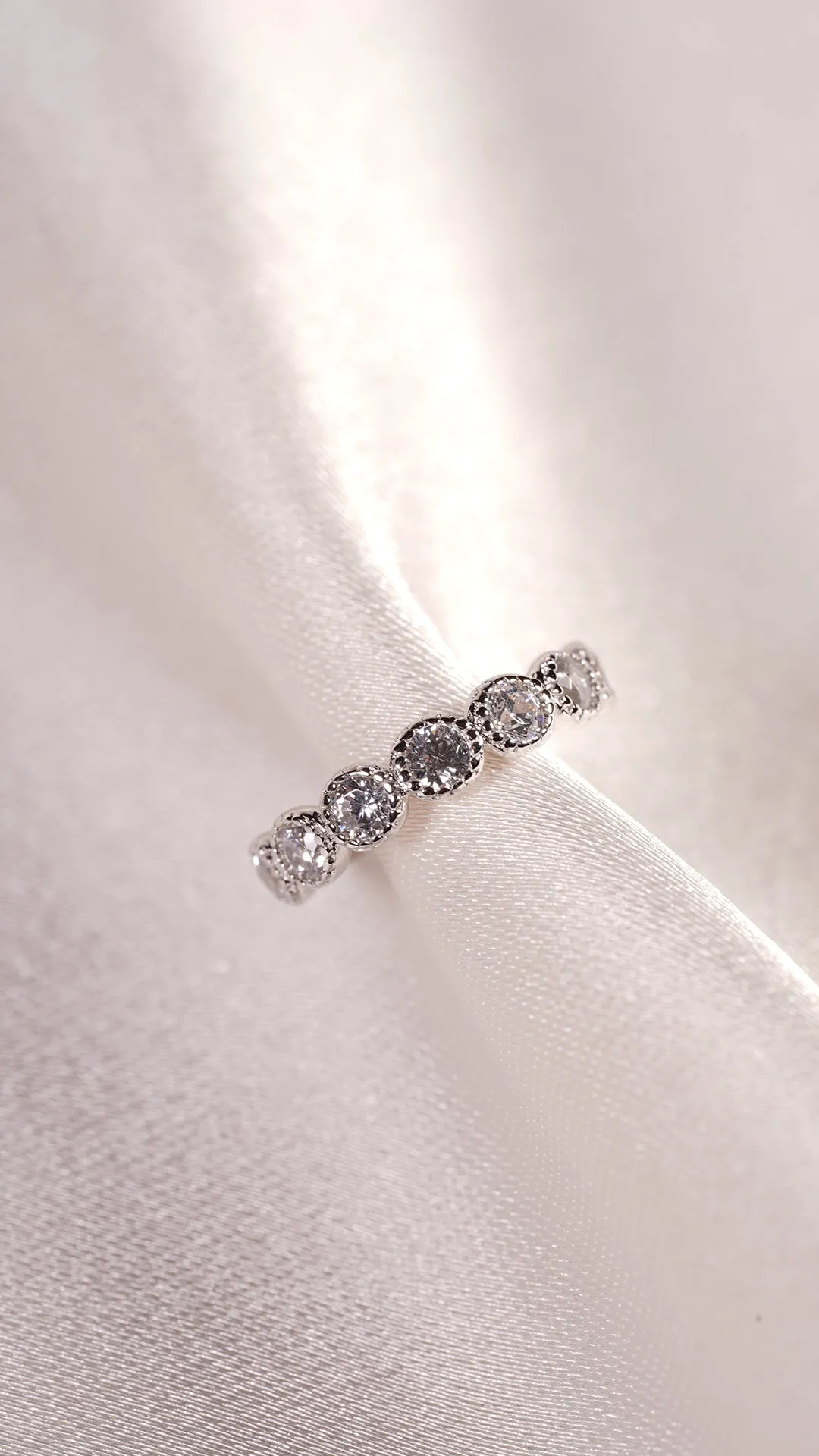 Cate Cuff White Gold Plated