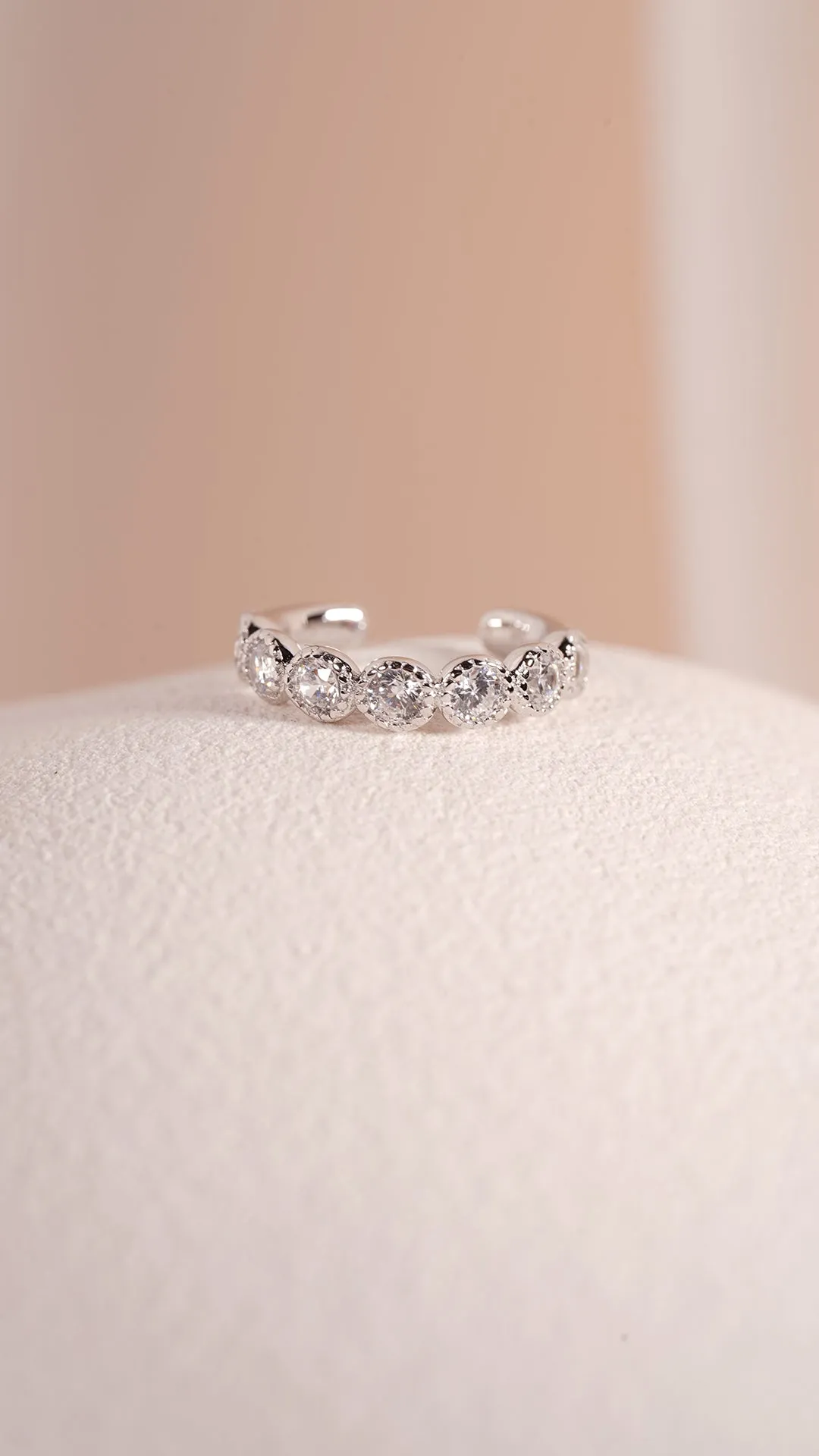 Cate Cuff White Gold Plated