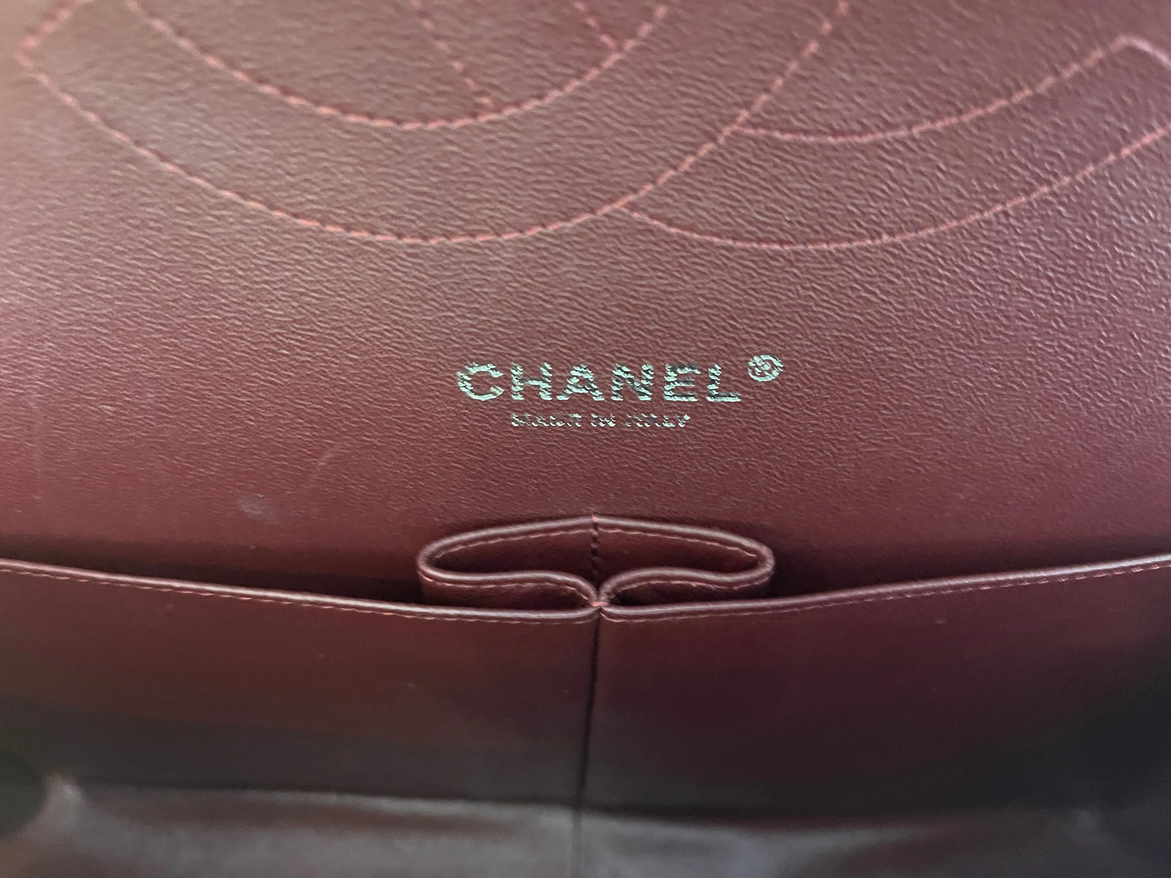 Chanel Black Lambskin Leather Jumbo "Double Flap”