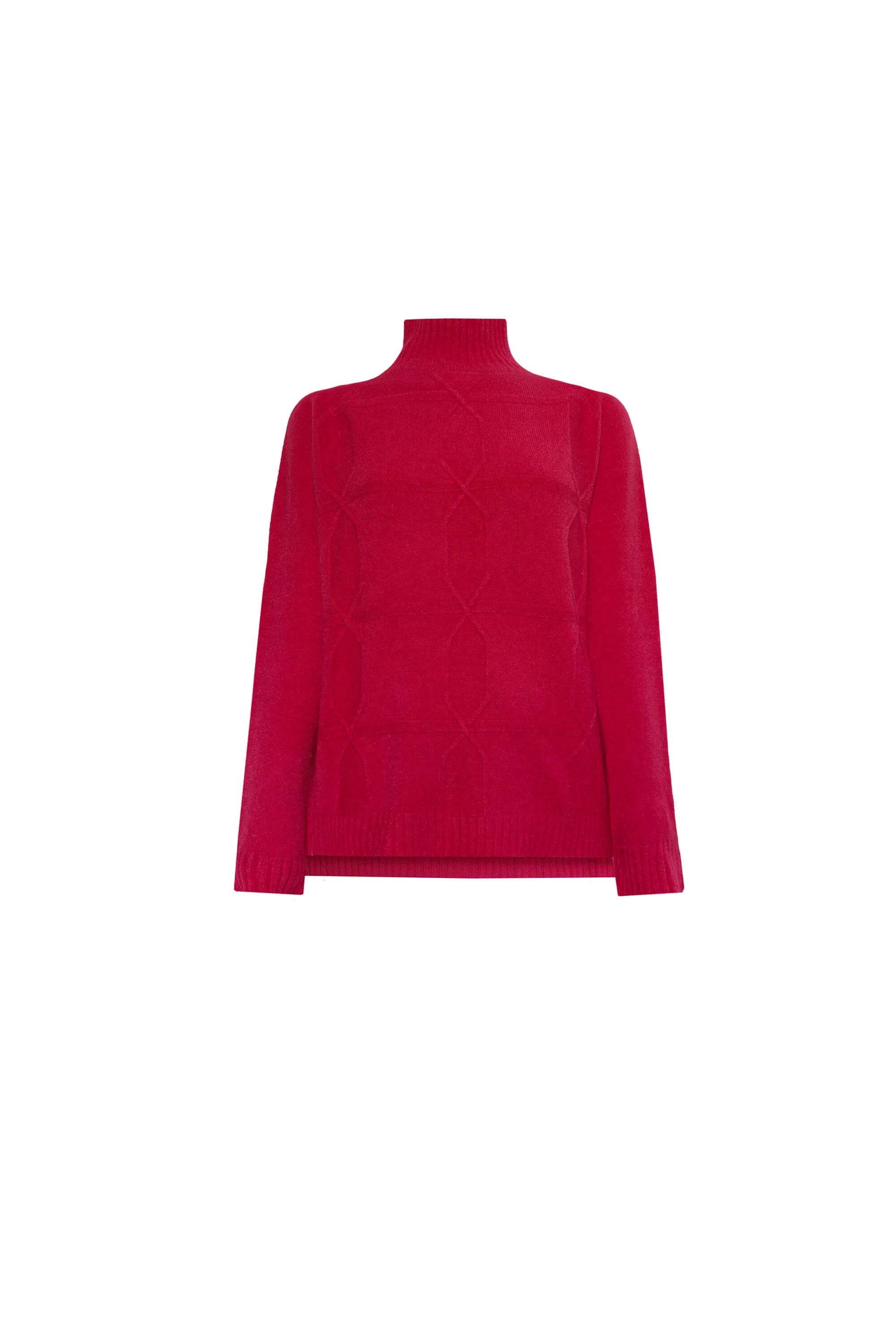 Cross Diamond Knit Magenta