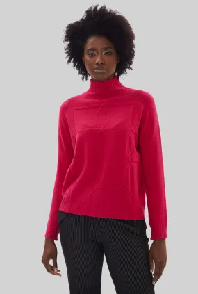 Cross Diamond Knit Magenta