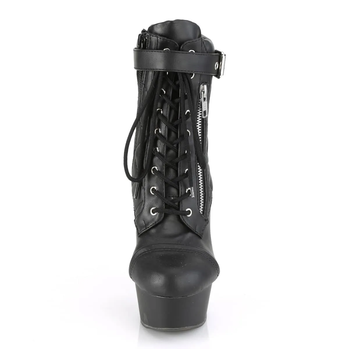 DELIGHT-600-05 Black Calf High Boots