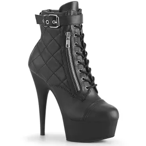 DELIGHT-600-05 Black Calf High Boots