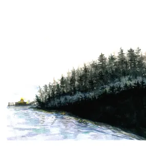 Fog Island Art Print