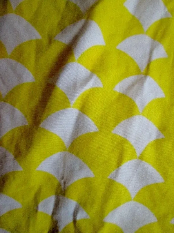 Girls HANNA ANDERSSON Dress YELLOW WHITE DIAMOND 130 8 Geometric Kids