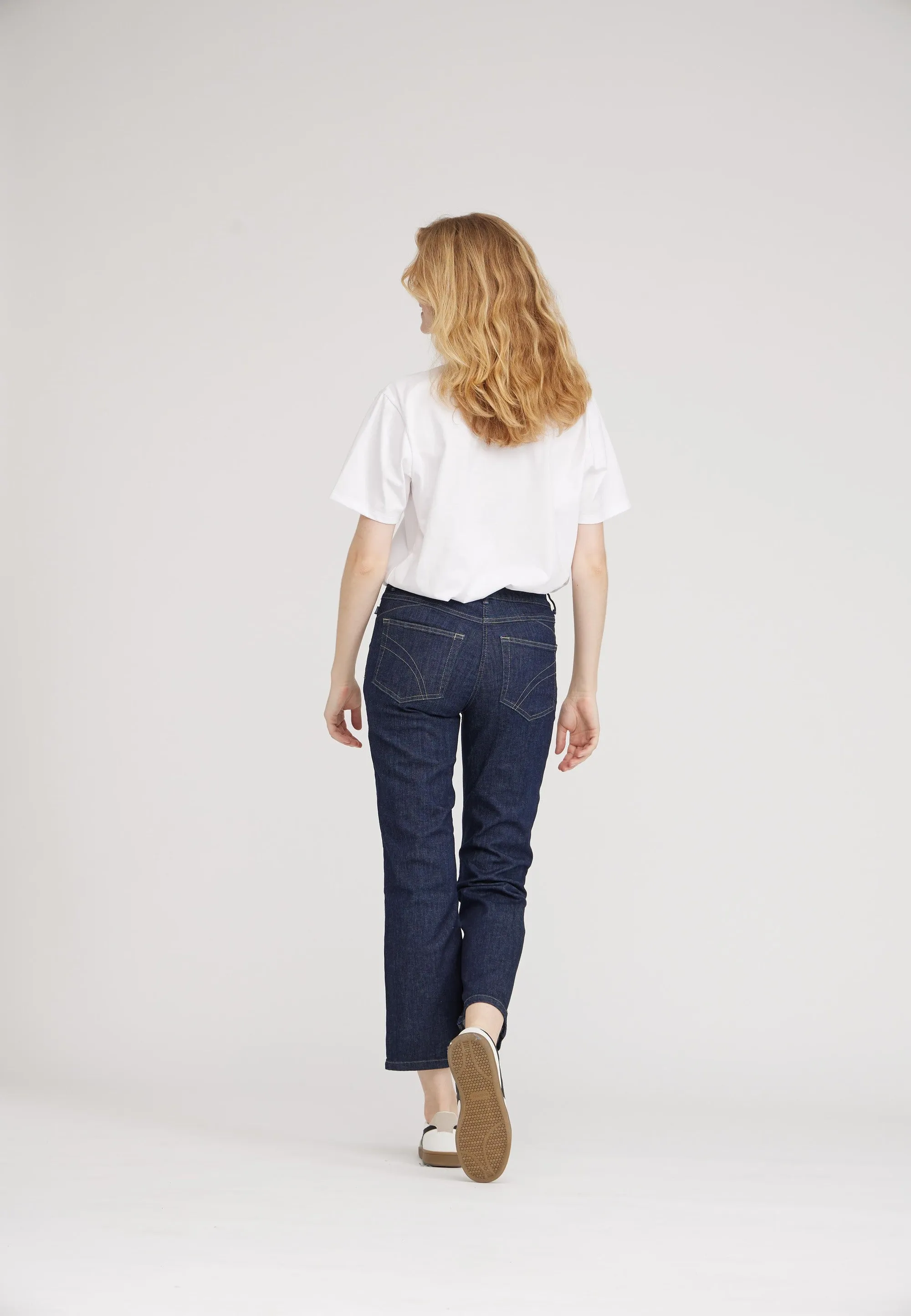 Helen Straight - Extra Short Length - Dark Blue Denim