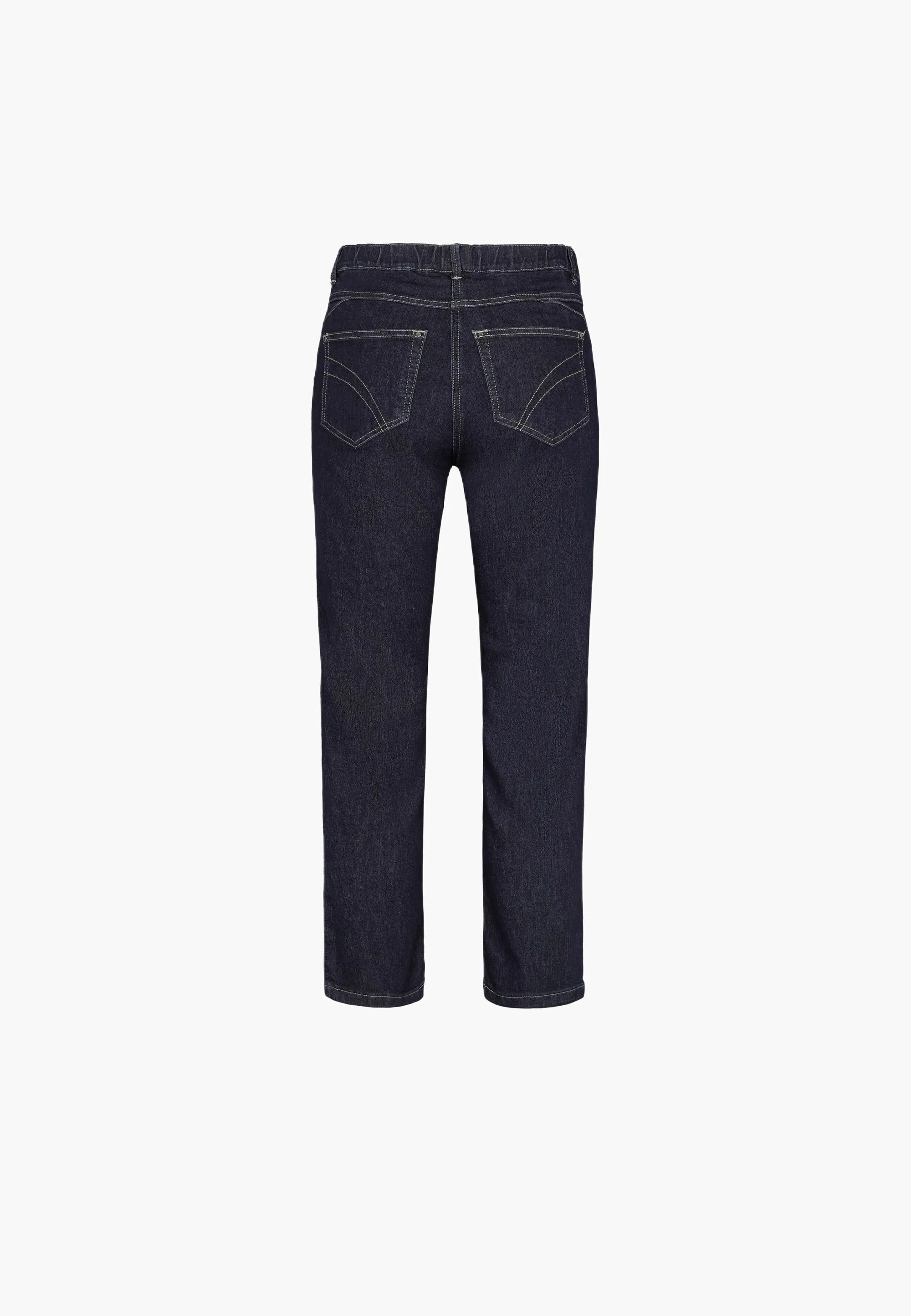 Helen Straight - Extra Short Length - Dark Blue Denim