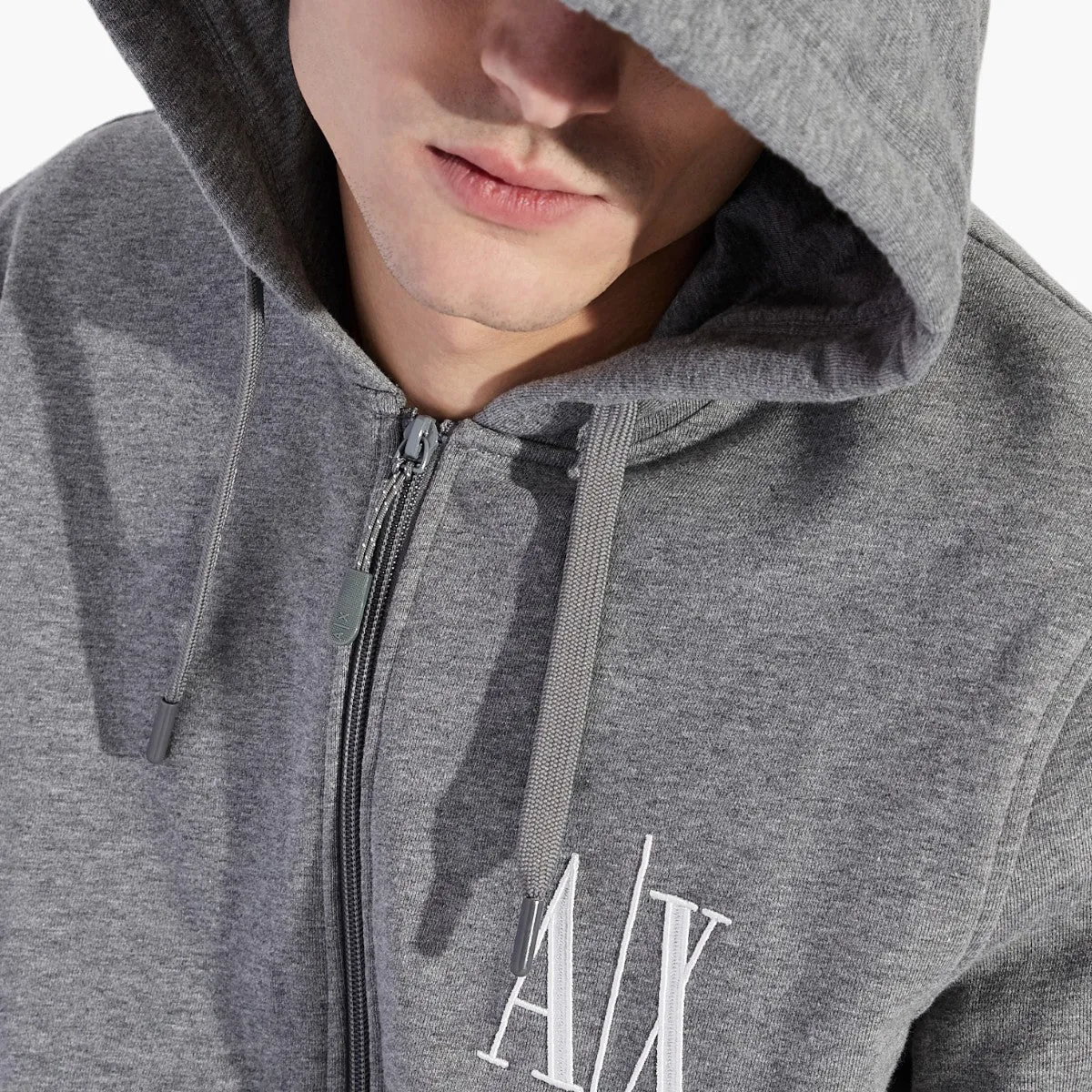 Icon Logo Zip Up Hooded Sweatshirt