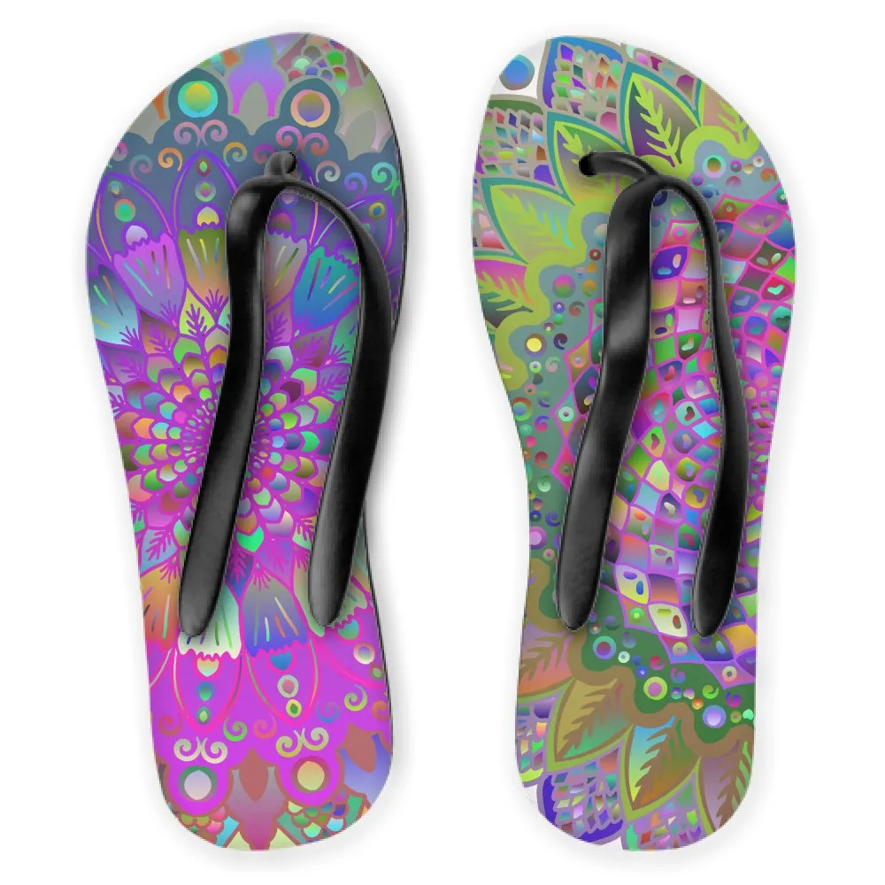 Infradito - Colorful Mandala Flip Flops
