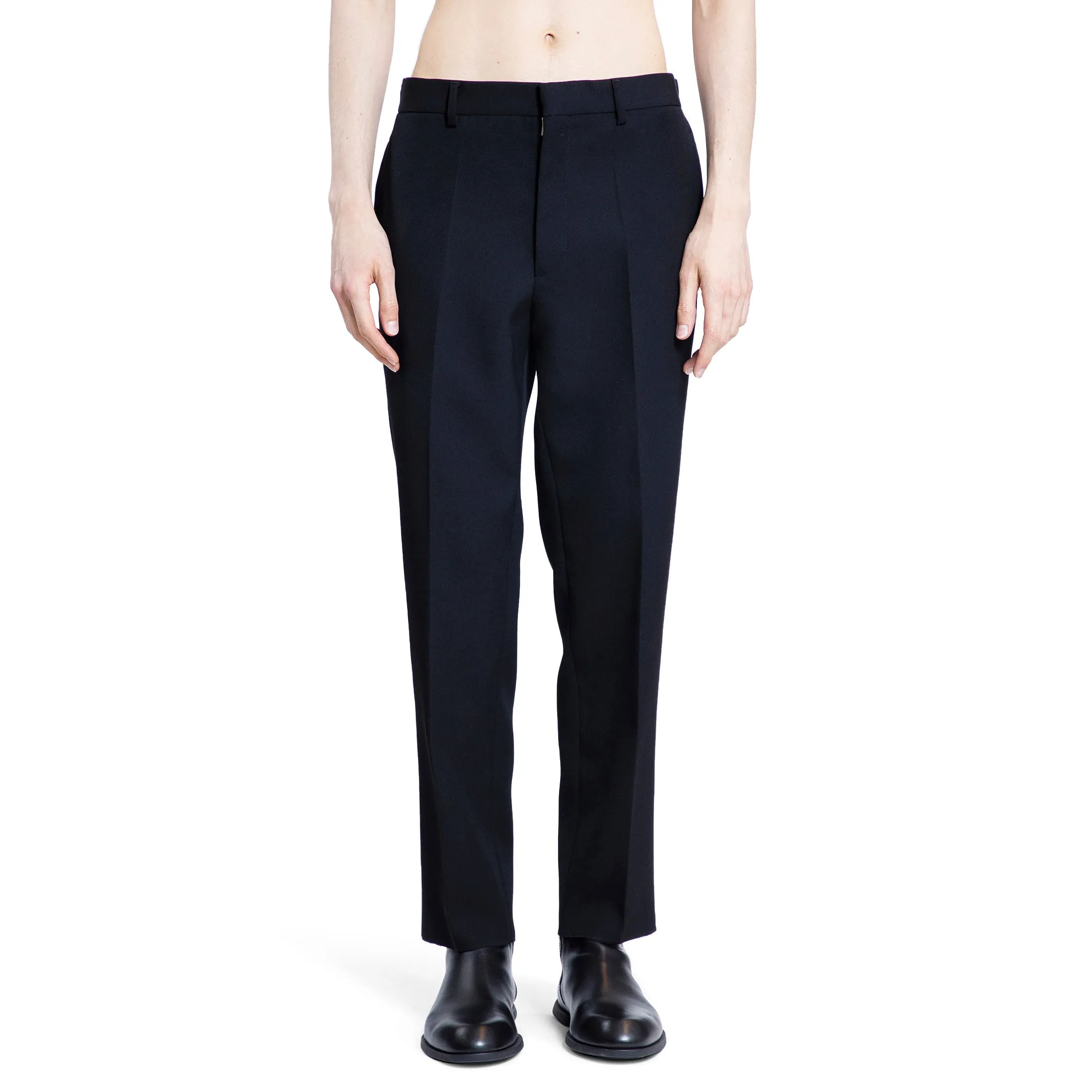 JIL SANDER MAN BLACK TROUSERS