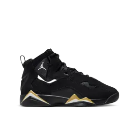 Jordan - Boy - GS True Flight - Black/White/Metallic Gold