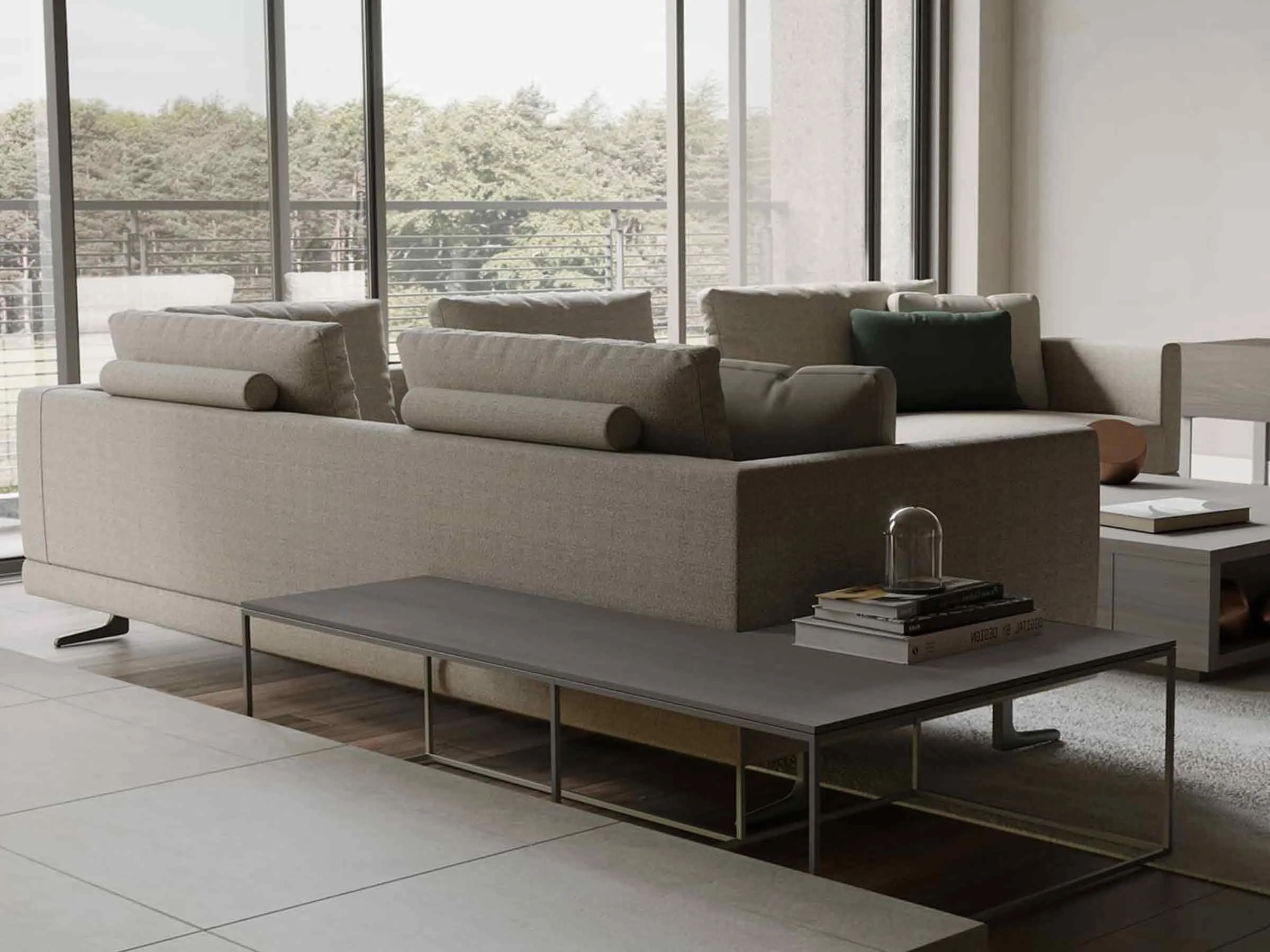 Mix Wide Sofa with Integrated Table