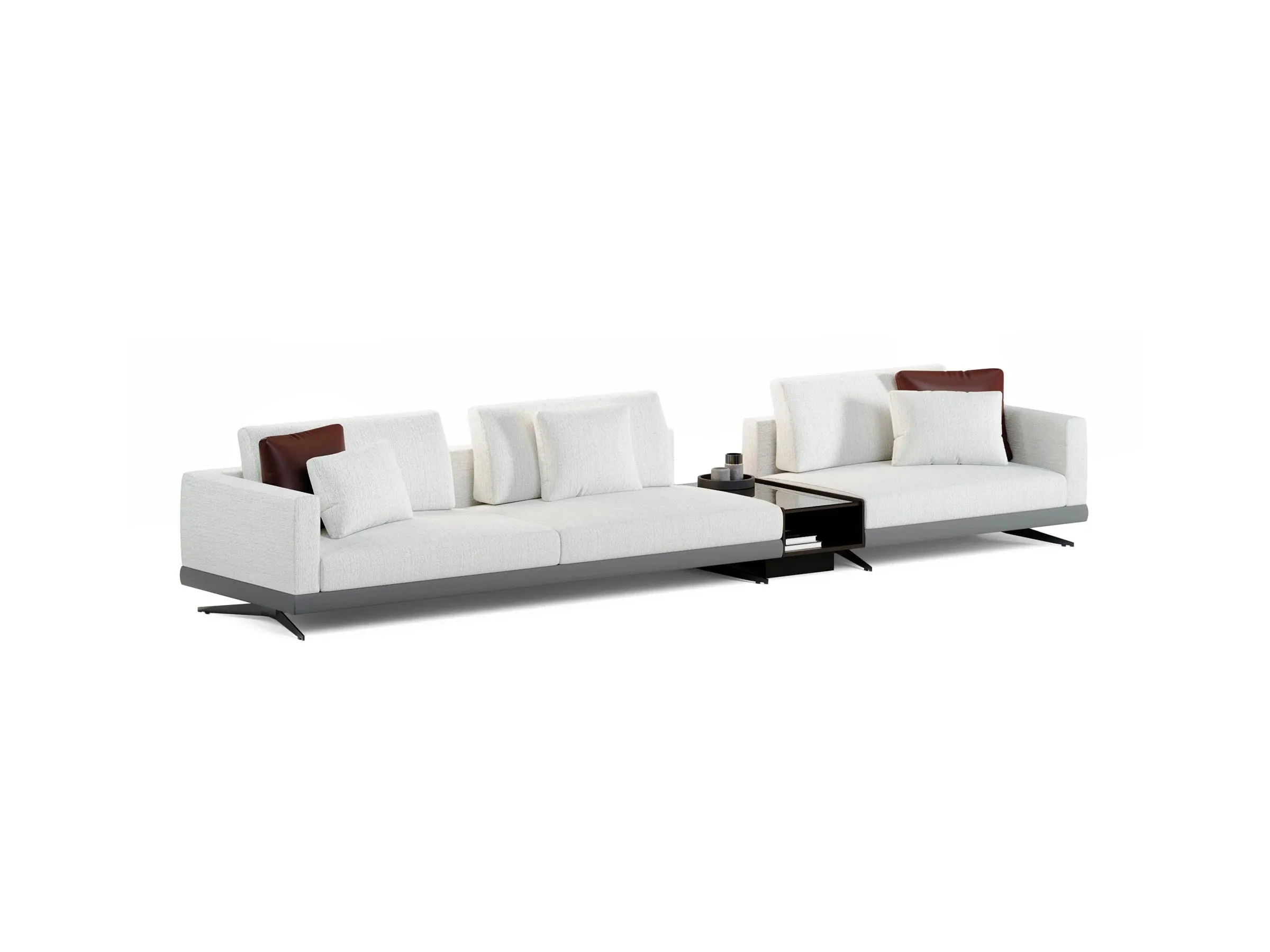 Mix Wide Sofa with Integrated Table