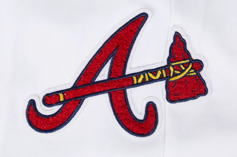 MLB ATLANTA BRAVES CLASSIC CHENILLE MEN'S JOGGER (WHITE)