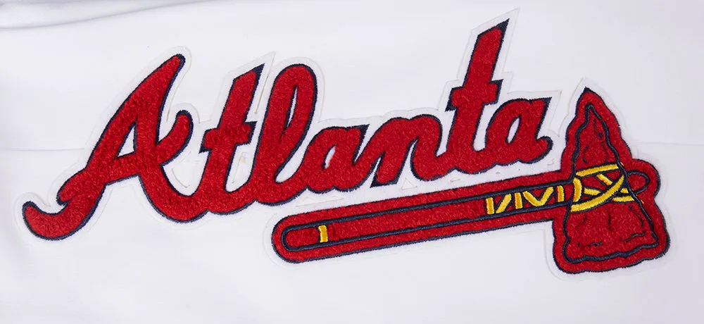 MLB ATLANTA BRAVES CLASSIC CHENILLE MEN'S JOGGER (WHITE)