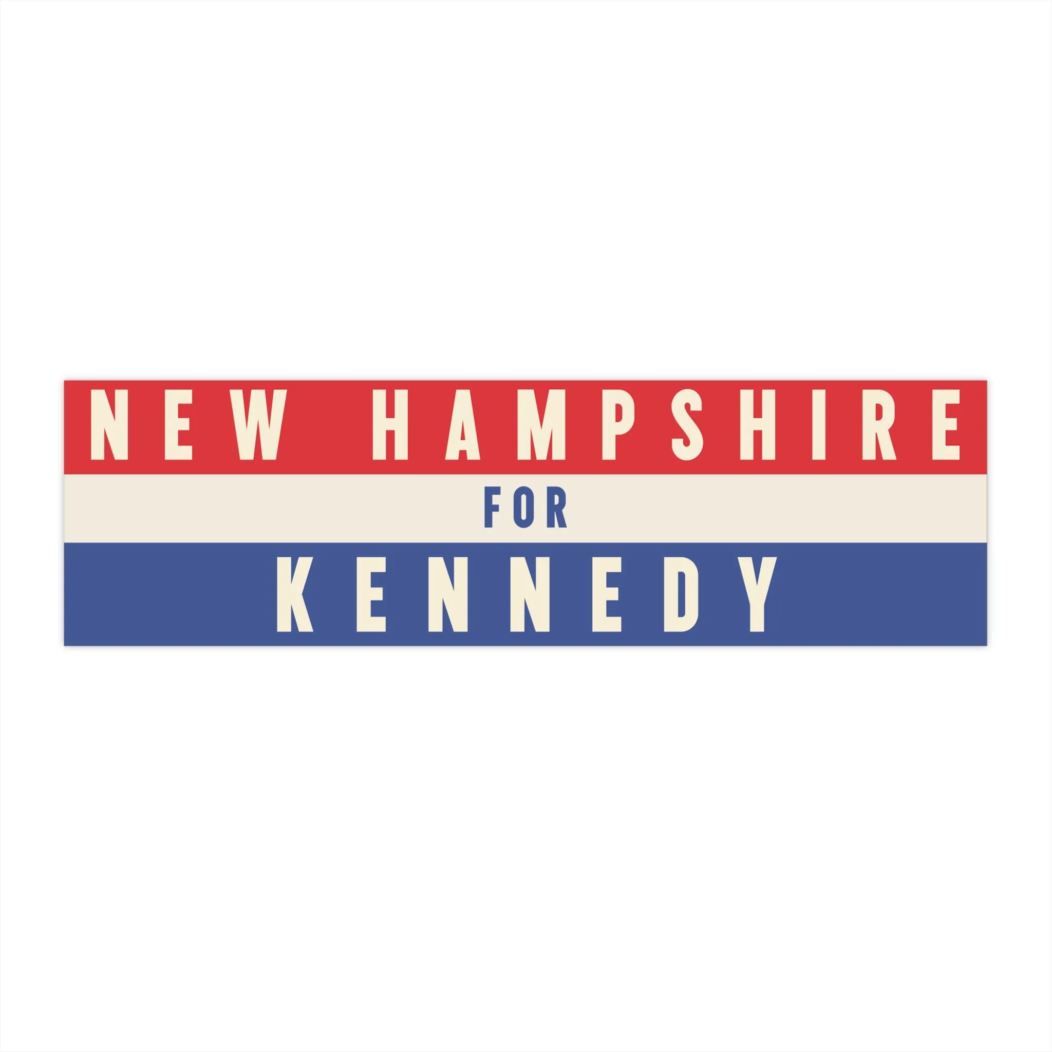 New Hampshire for Kennedy Bumper Sticker
