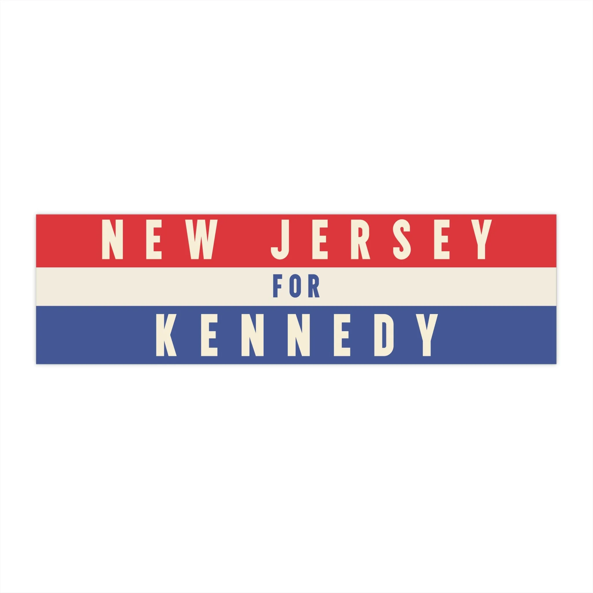 New Jersey for Kennedy Bumper Sticker