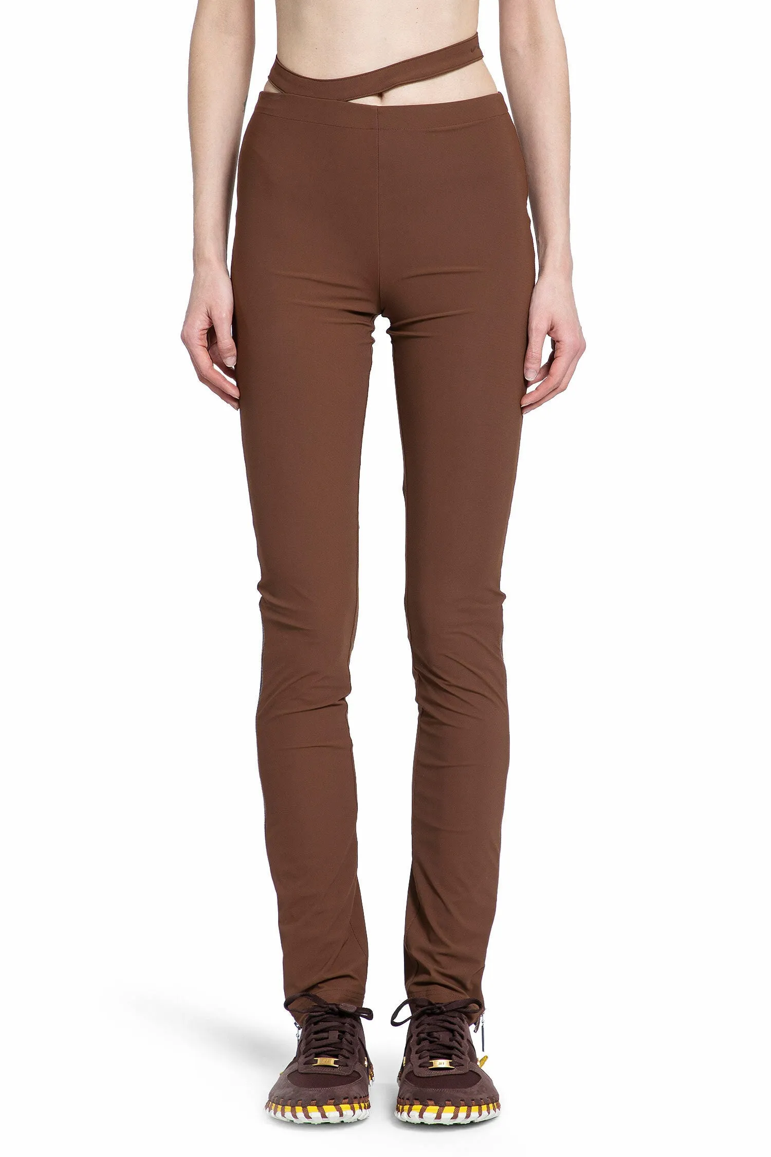 NIKE WOMAN BROWN TROUSERS