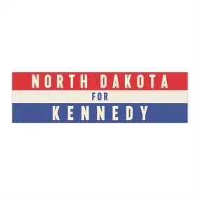 North Dakota for Kennedy Bumper Sticker