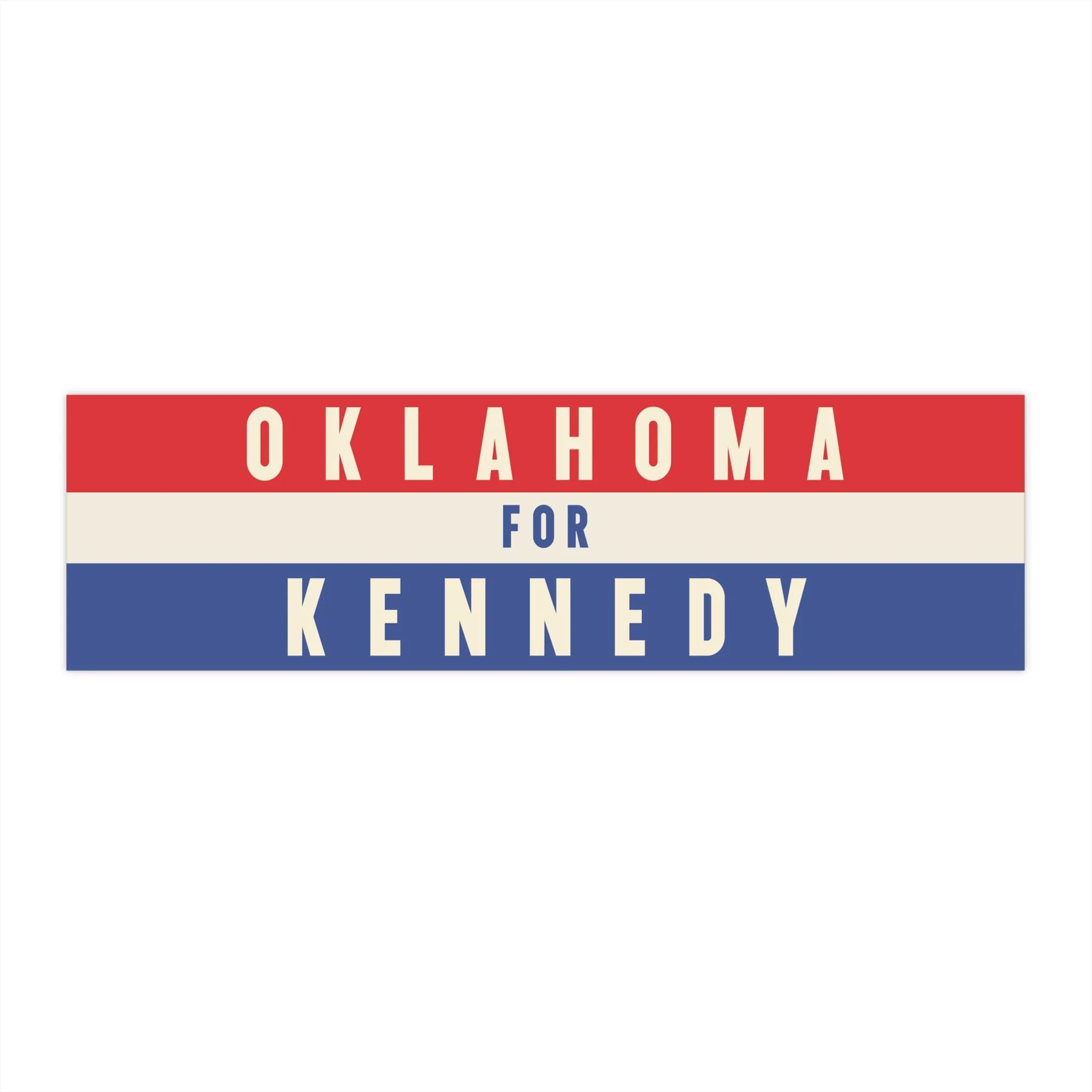 Oklahoma for Kennedy Bumper Sticker
