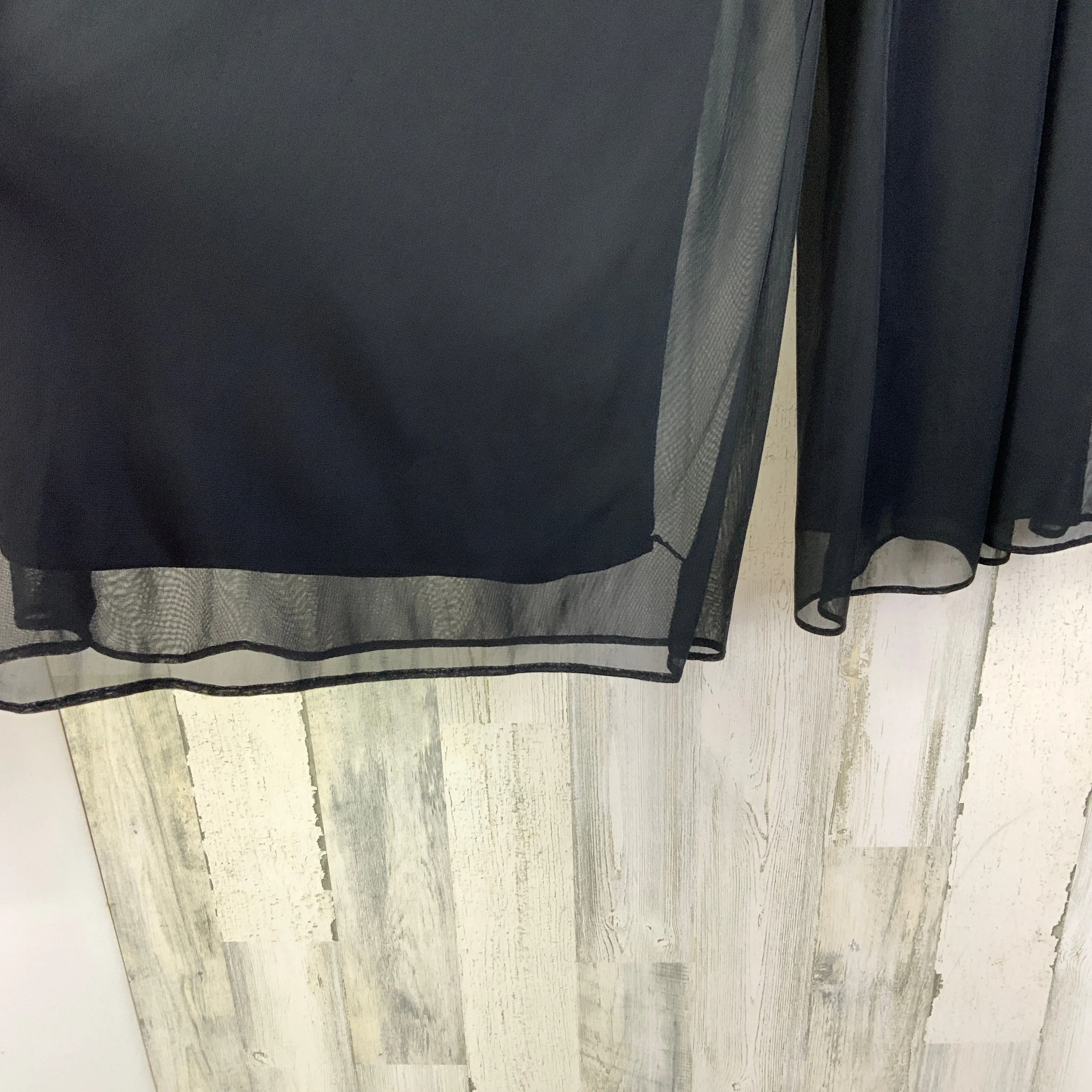 Pants Wide Leg By Alex Evenings In Black, Size: L