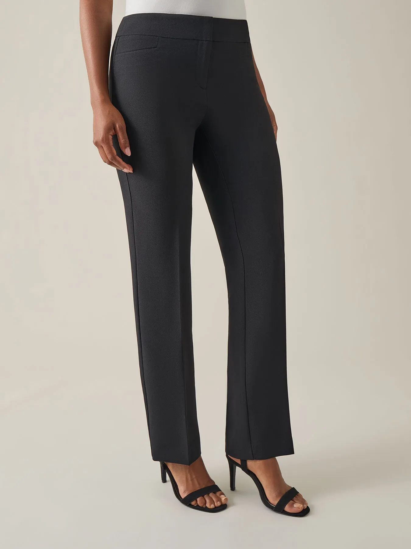 Petite L-Pocket Trouser, Iconic Stretch Crepe