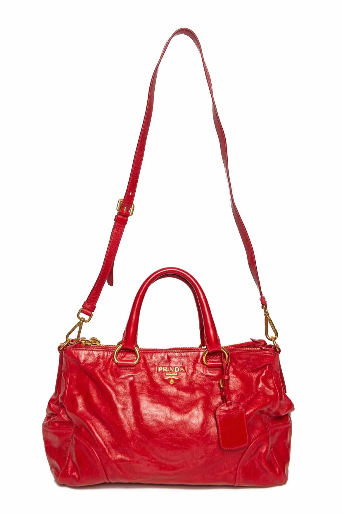 Prada Vitello Shine Leather Tote