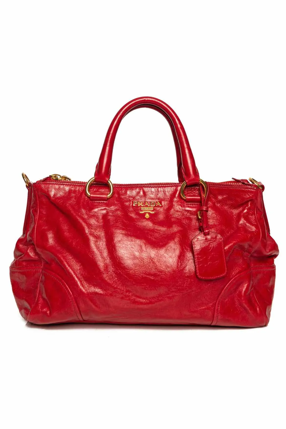 Prada Vitello Shine Leather Tote