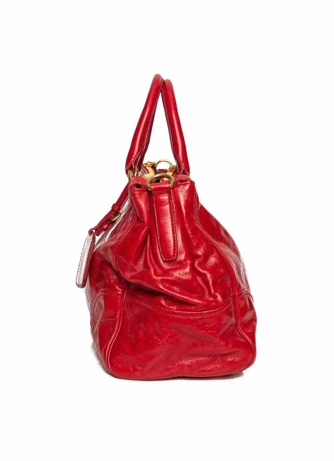 Prada Vitello Shine Leather Tote