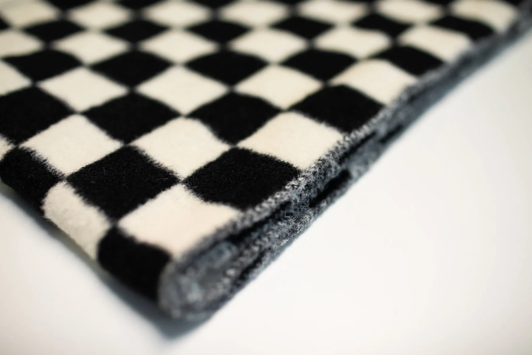 "The Oliver" Black Checkerboard Scarf │ Winter Outerwear │ Schoolgirl Style