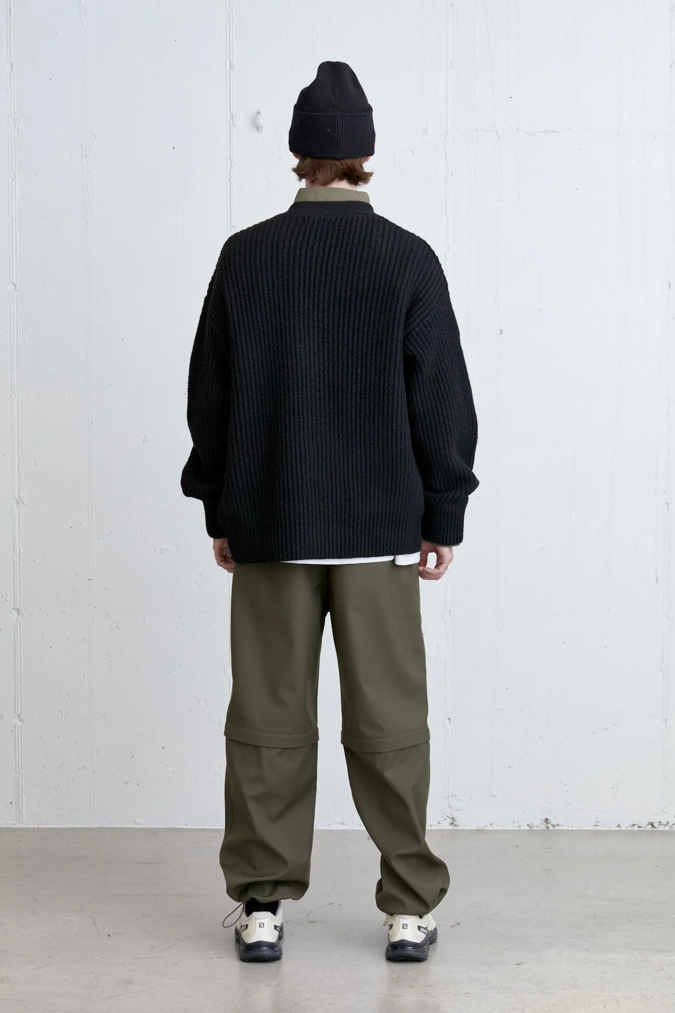 RIB-KNIT CARDIGAN