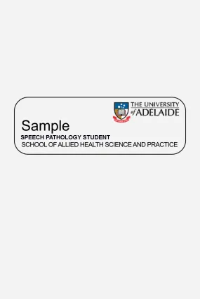 Speech Pathology student badge